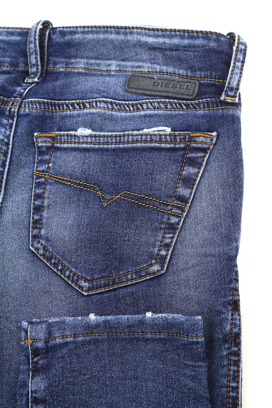 DIESEL Grupee-Ne 0604Z Women Jeans W23 Jogg Denim Sweat Skinny Fit Logo RRP€250