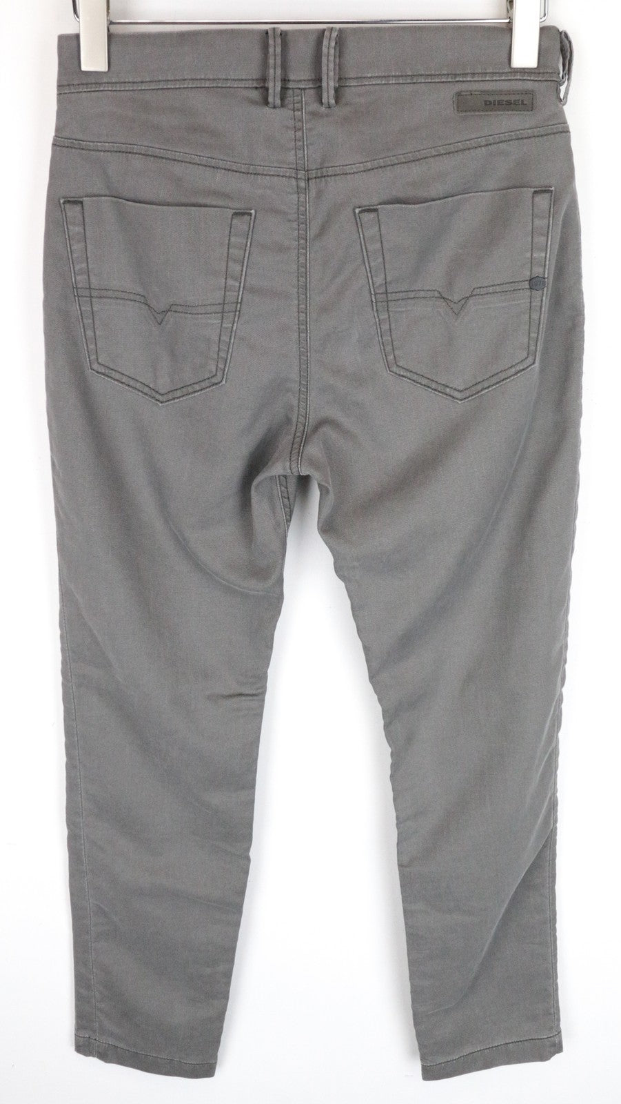 DIESEL Chino-M-NE 0685E Men's Jeans W28 Sweat Jogg Slim Fit Grey Stretch Pleats