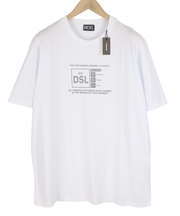 DIESEL T-Just-A35 vyriški marškinėliai trumpomis rankovėmis, apvalia apykakle, priekyje, lengvi trikotažiniai marškinėliai. 