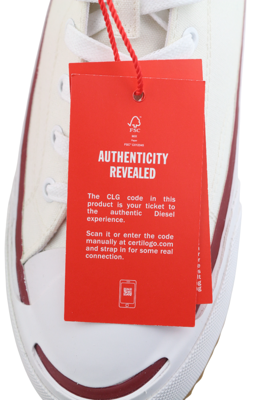 DIESEL S-Principia Mid Men Sneakers EU45 White High Top RRP€185 Trainers