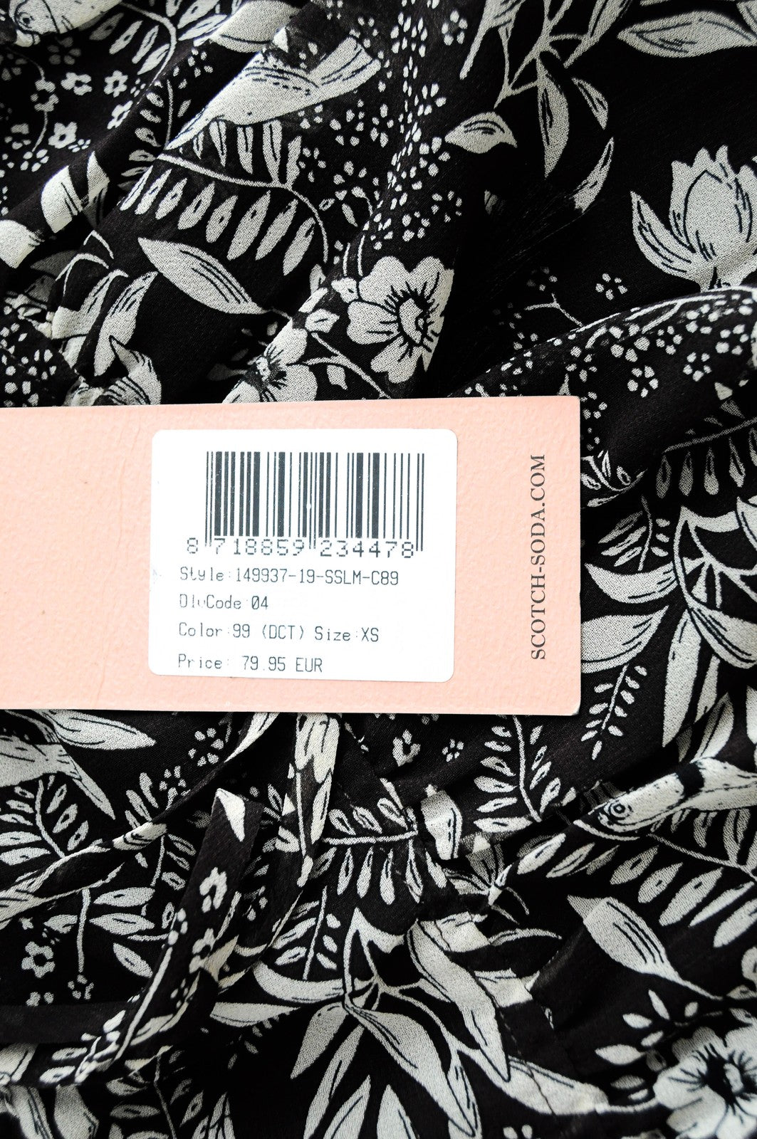 MAISON SCOTCH The Poolside womens Skirt XS Pleated Brown Floral Pull-On Style