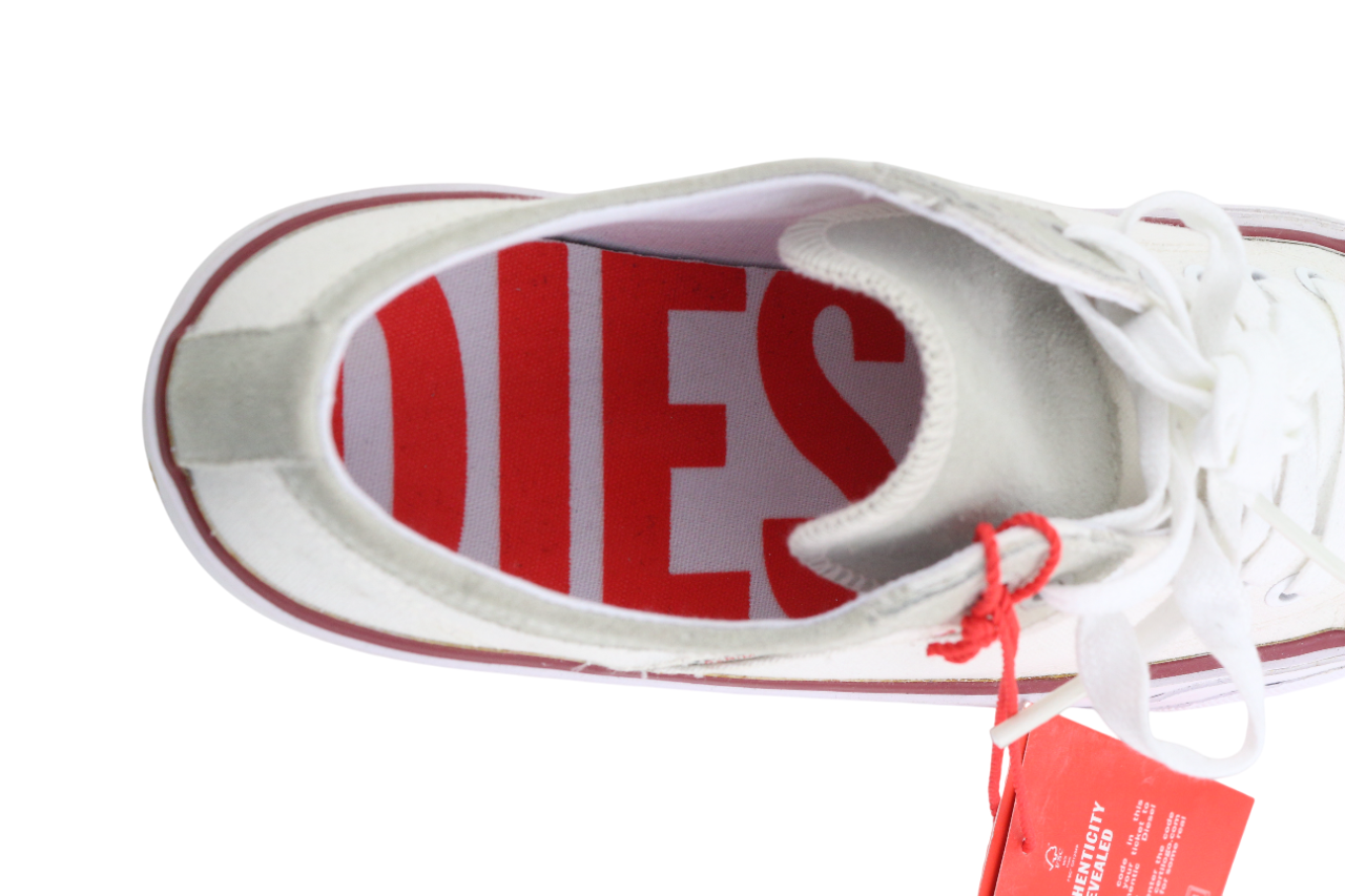 DIESEL S-Principia Low Men Sneakers EU42 White Lace Up Low Top Trainers RRP€185