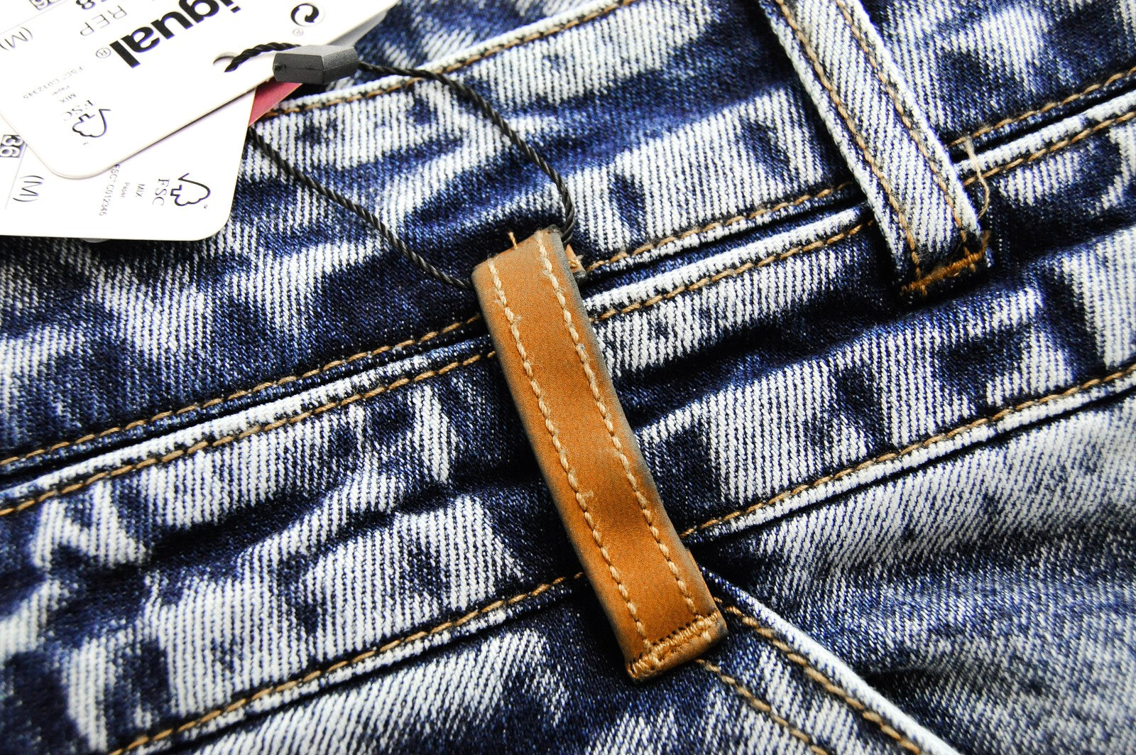 DESIGUAL Coll mens Slim Jeans W36 Blue Washed  stretchy Cotton Casual