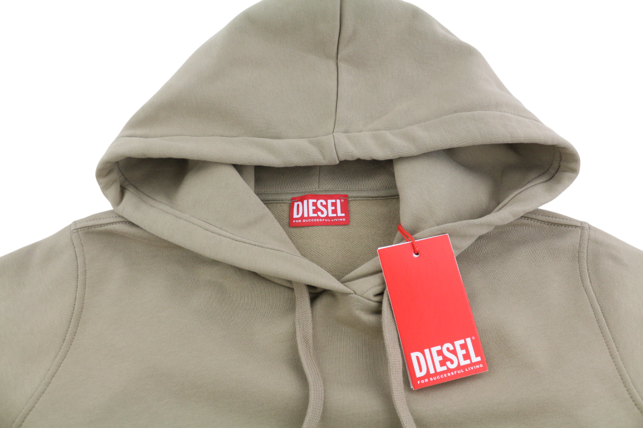 DIESEL F-Reggy-Hood-Doval-P Women Hoodie S Light Brown Pullover RRP€135