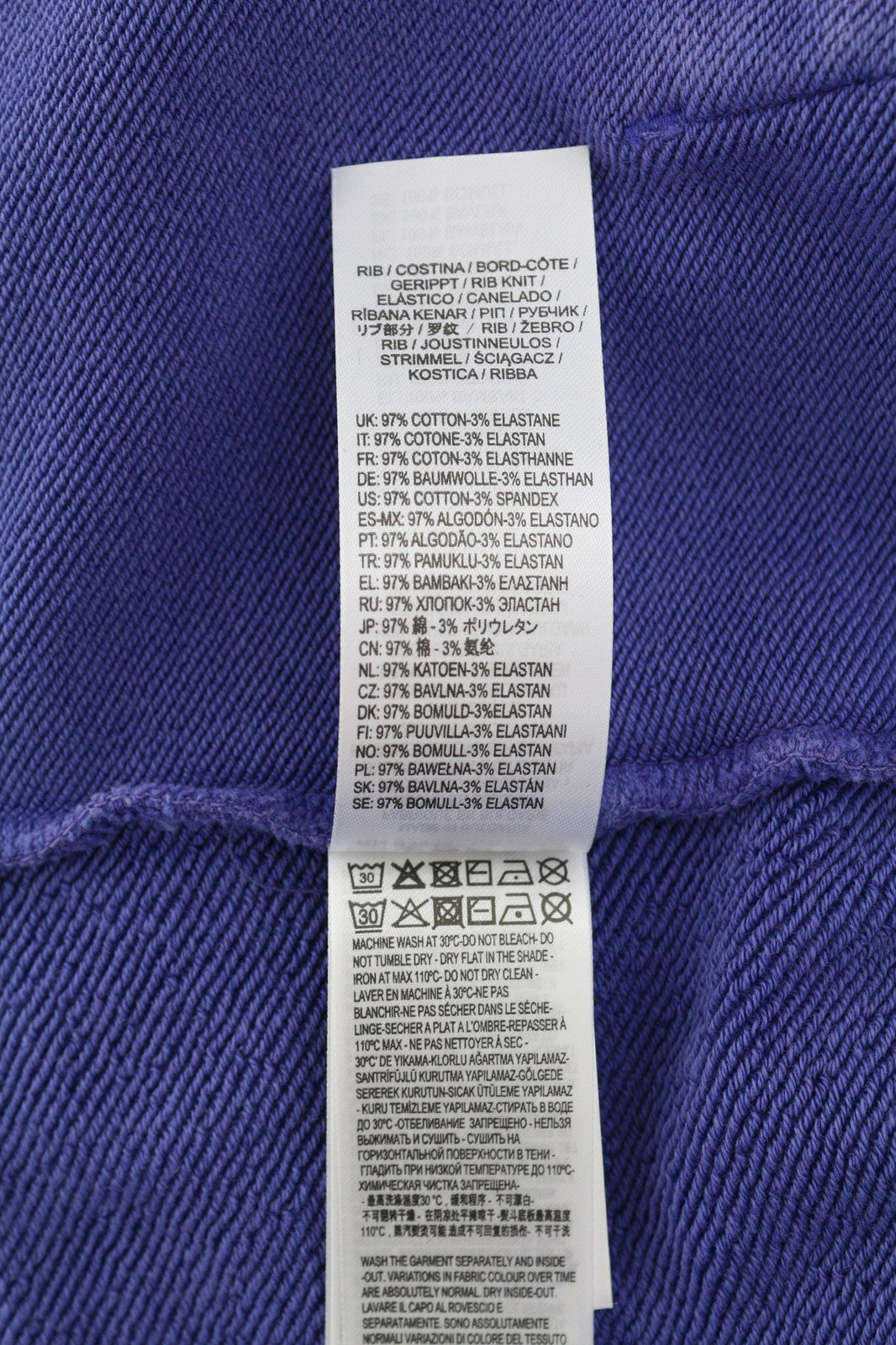 DIESEL F-Mikky Women Hoodie L Blue Washed Effect Hooded Asymmetrical RRP€135