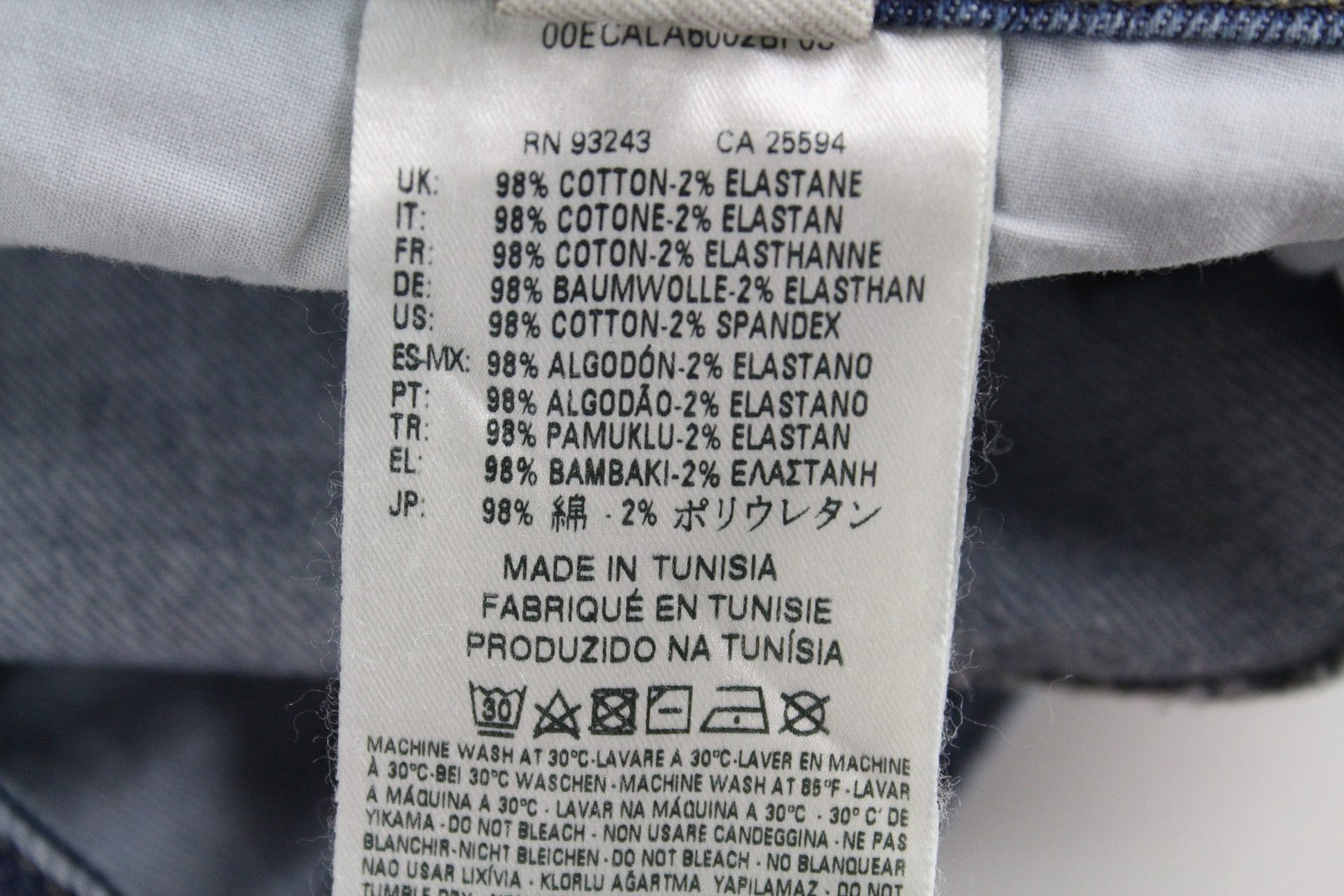 DIESEL Tepphar 0842H mens Jeans W40/L32 Slim Carrot  Washed stretchy Blue