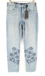 MAISON SCOTCH womens Jeans W27/L32 Boyfriend  Light Blue Wash