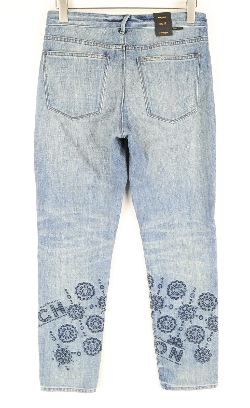 MAISON SCOTCH womens Jeans W27/L32 Boyfriend  Light Blue Wash