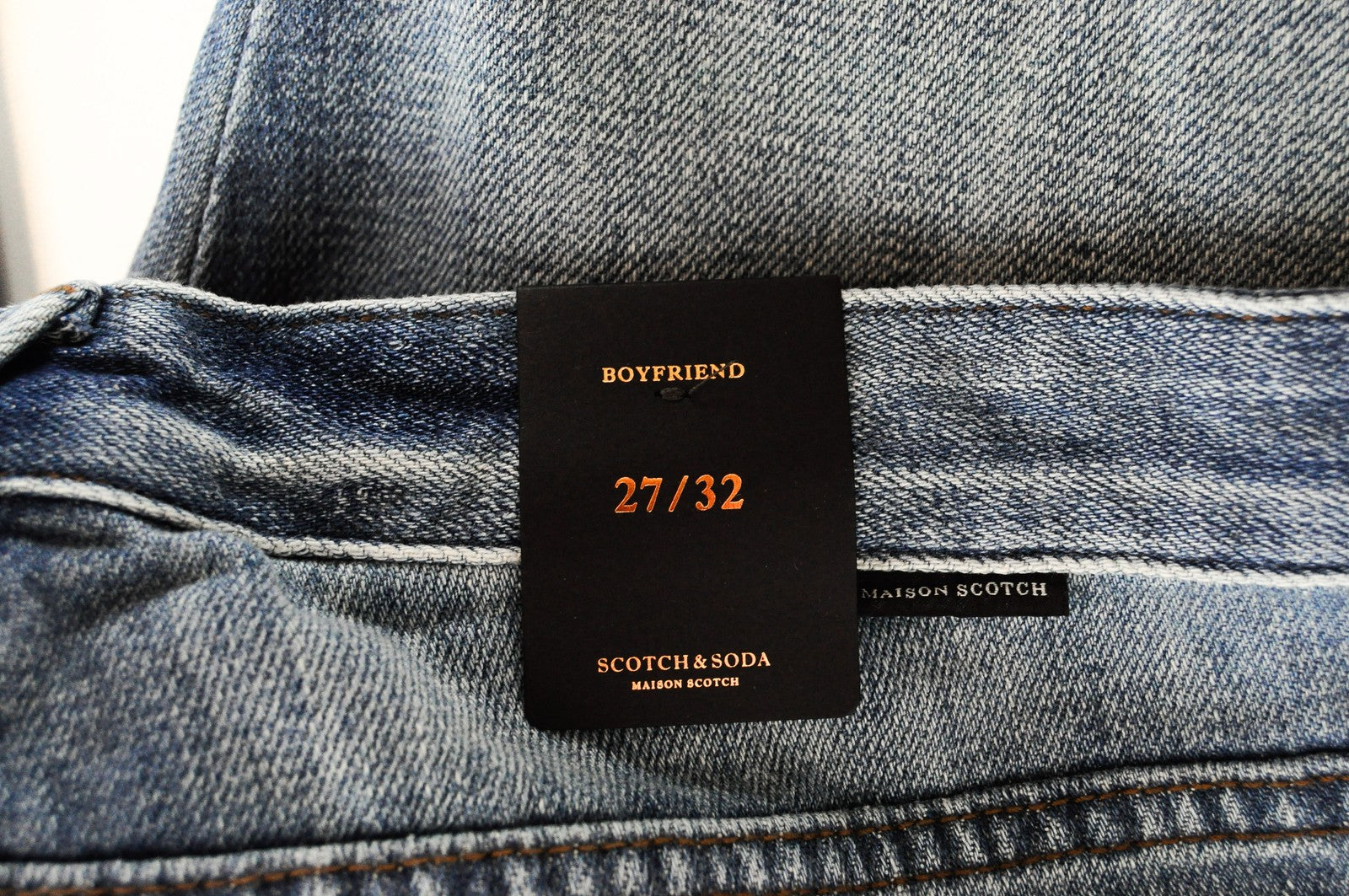 MAISON SCOTCH womens Jeans W27/L32 Boyfriend  Light Blue Wash