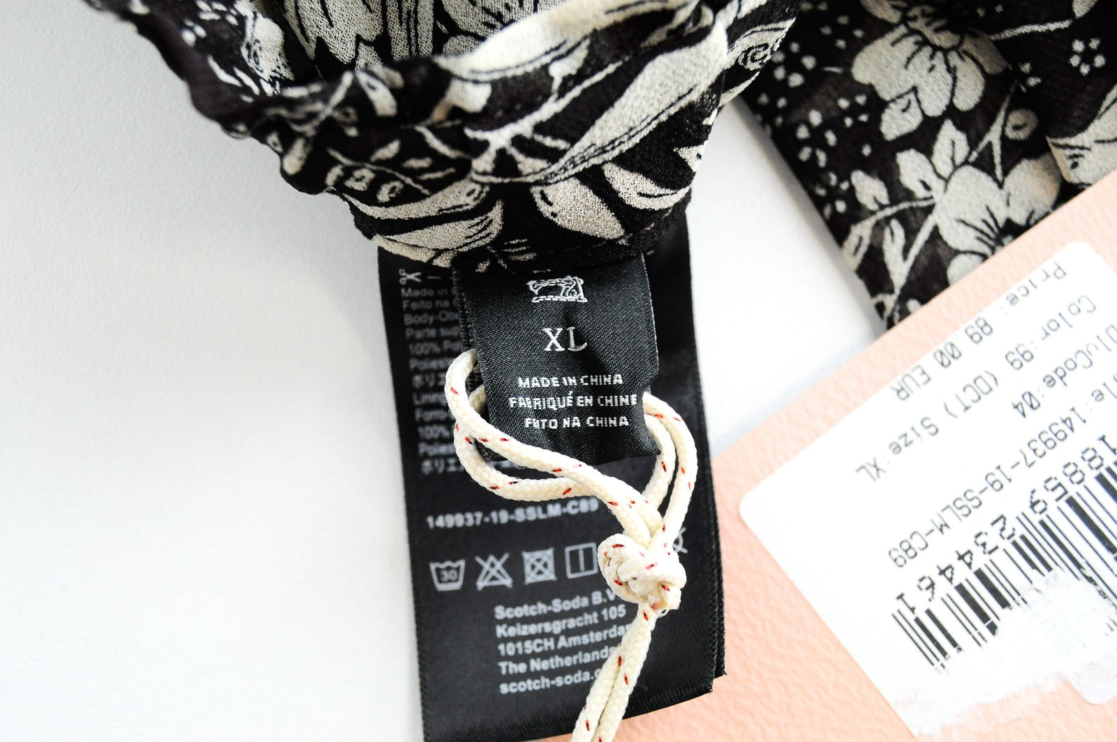 MAISON SCOTCH The Poolside womens Skirt XL Brown Floral Pleated Lined Midi