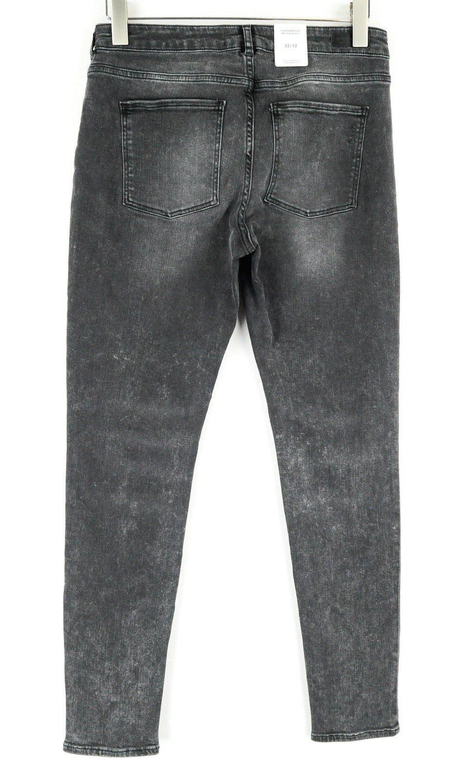 SCOTCH & SODA womens Skinny W32/L32 Grey Distressed Washed  Jeans