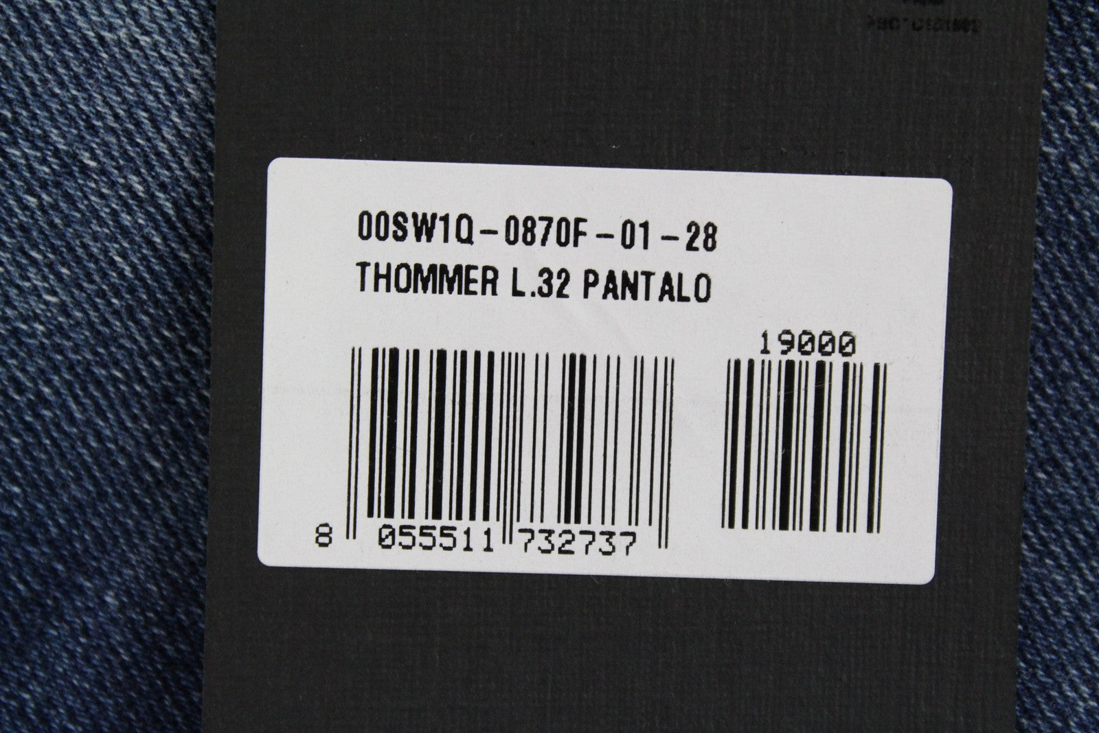 DIESEL Thommer 0870F mens Jeans W28/L32 Slim Skinny Blue Wash Cotton stretchy