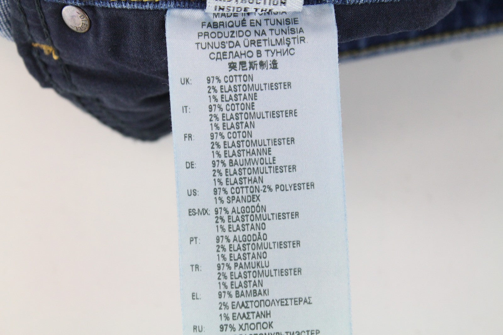 DIESEL Thommer 0870F mens Jeans W28/L32 Slim Skinny Blue Wash Cotton stretchy