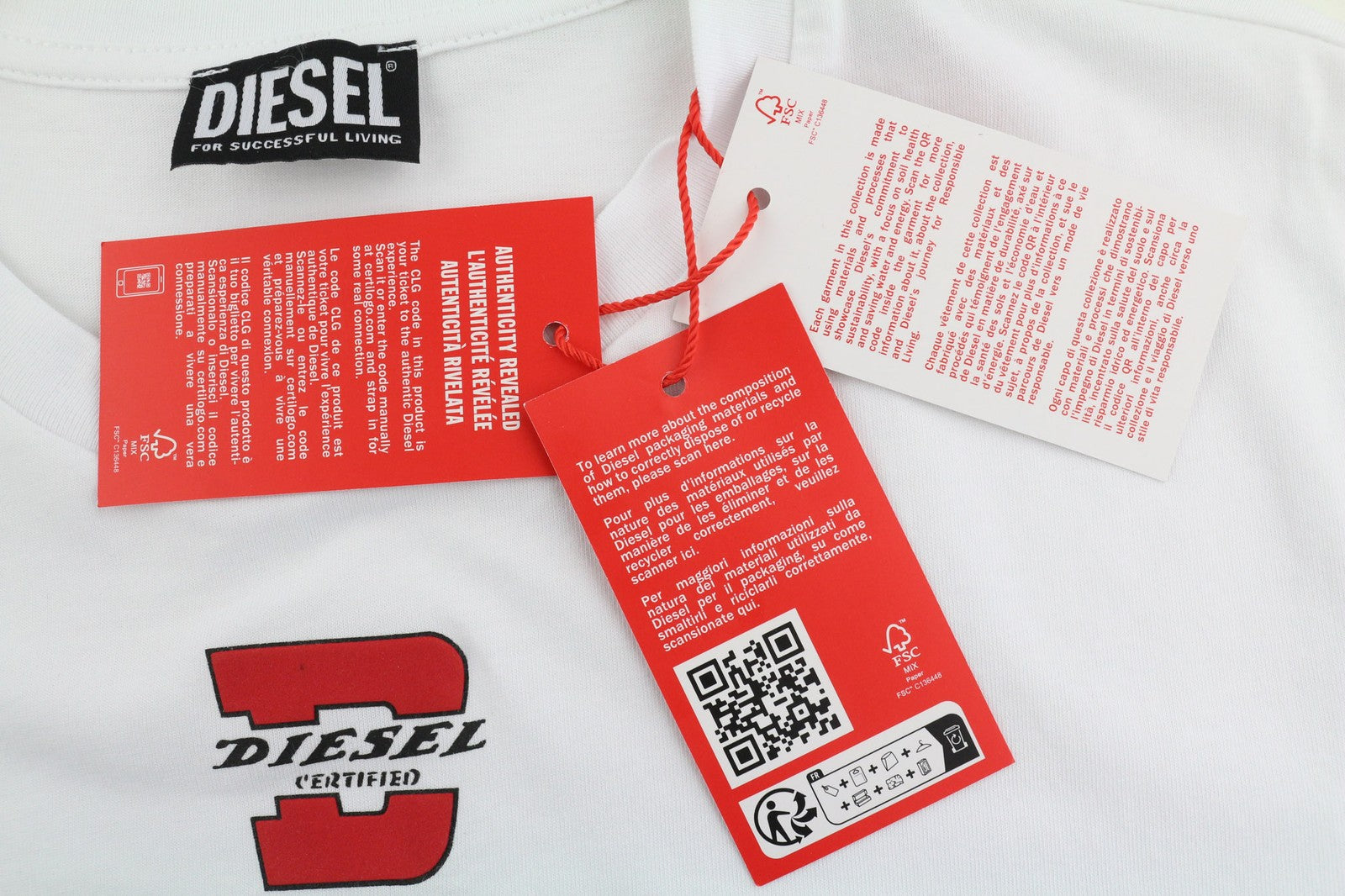 DIESEL T-Diegor-K55 mens T-Shirt L Short sleeved Crew Collar  Tricot Casual