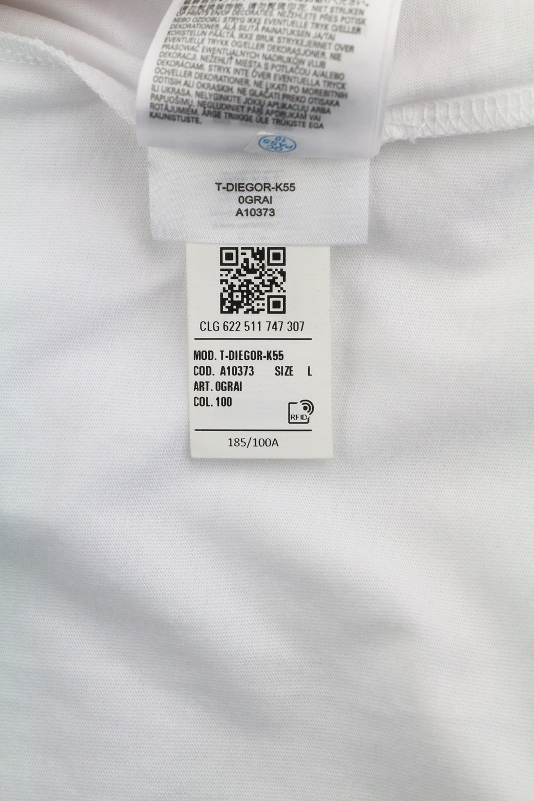 DIESEL T-Diegor-K55 mens T-Shirt L Short sleeved Crew Collar  Tricot Casual