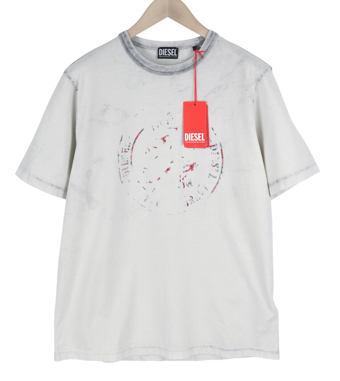 DIESEL T-Just-E23 Men T-Shirt L Short Sleeve Crew Collar Tricot RRP€90