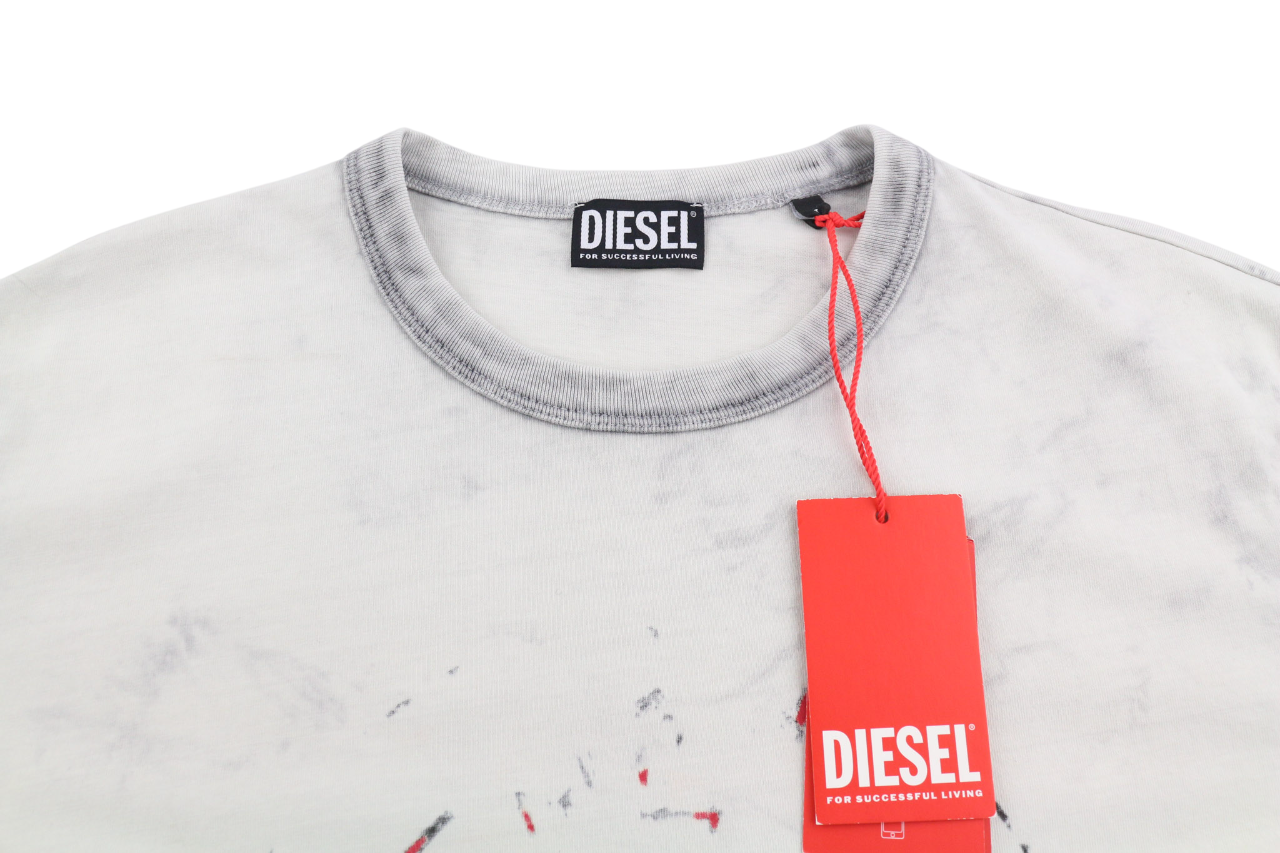 DIESEL T-Just-E23 Men T-Shirt L Short Sleeve Crew Collar Tricot RRP€90