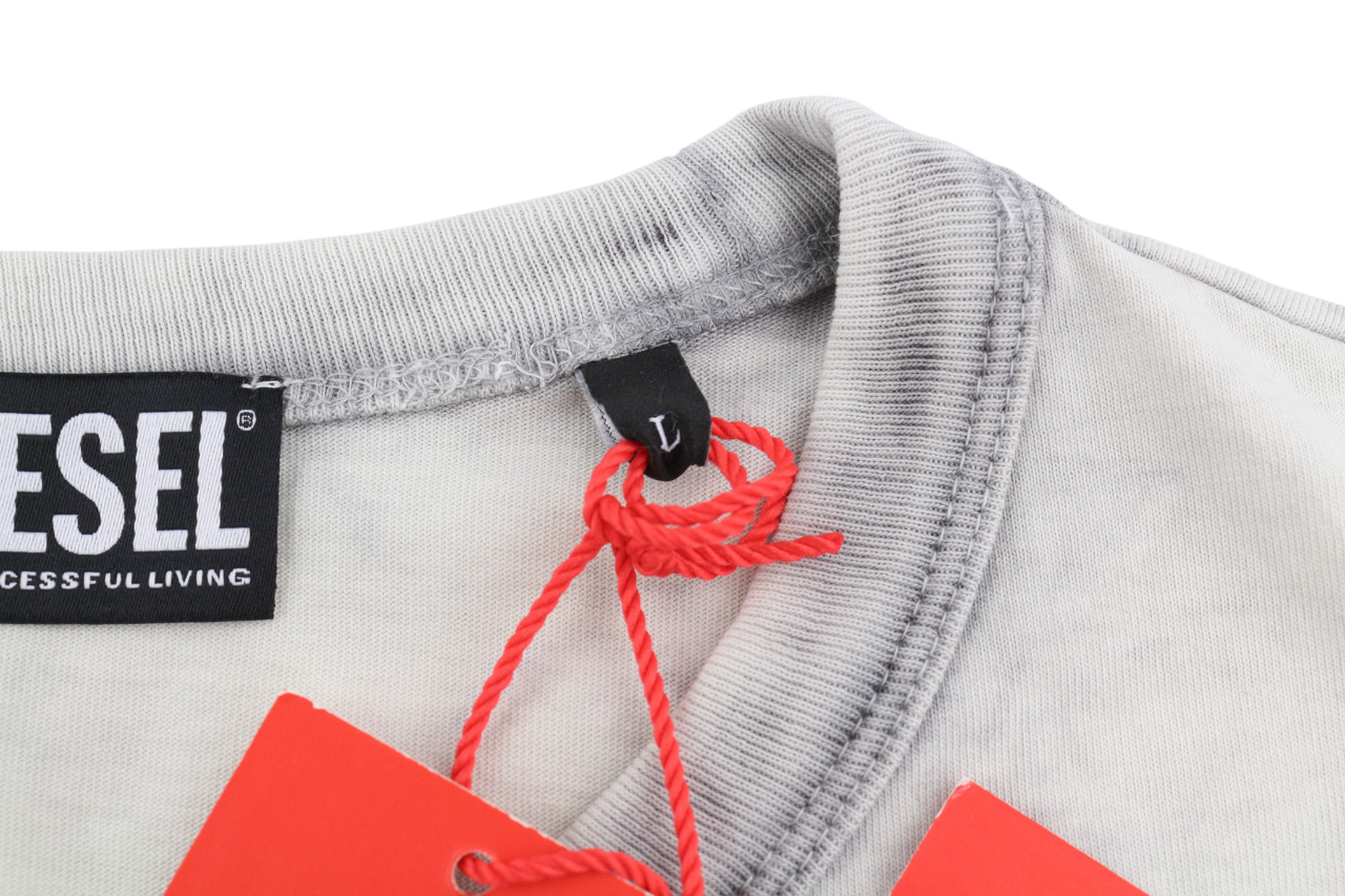 DIESEL T-Just-E23 Men T-Shirt L Short Sleeve Crew Collar Tricot RRP€90