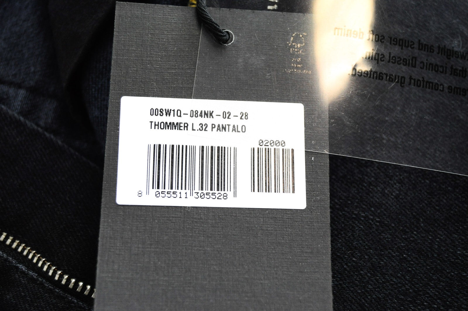 DIESEL Thommer 084NK mens Jeans W28/L32 Dark Blue Cotton stretchy Skinny