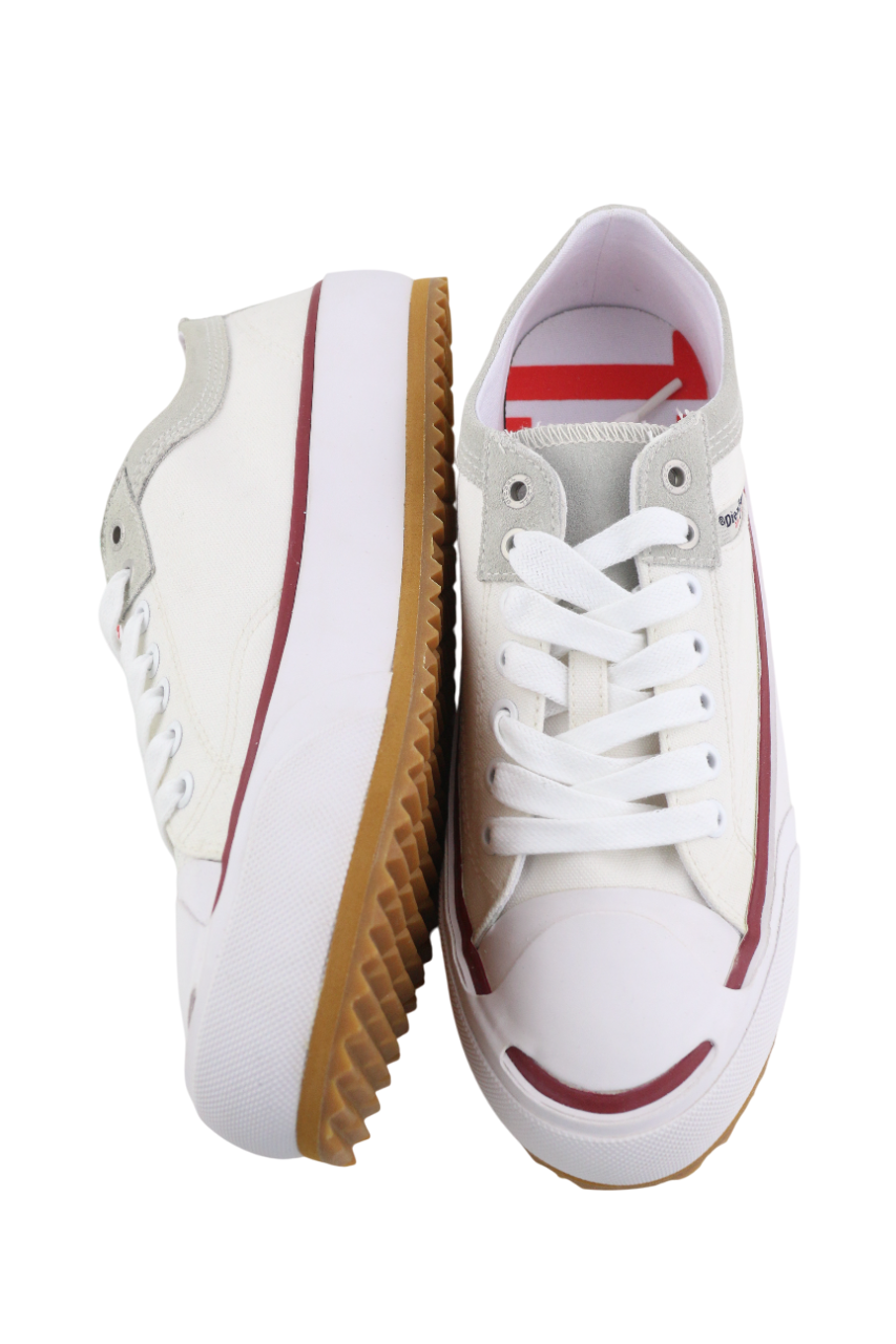 DIESEL S-Principia Low Men Sneakers EU41 White Lace Up Low Top Trainers RRP€185