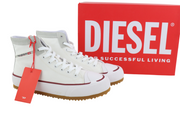 DIESEL S-Principia Mid Men Sneakers EU43 White High Top Lace  Trainers RRP€185