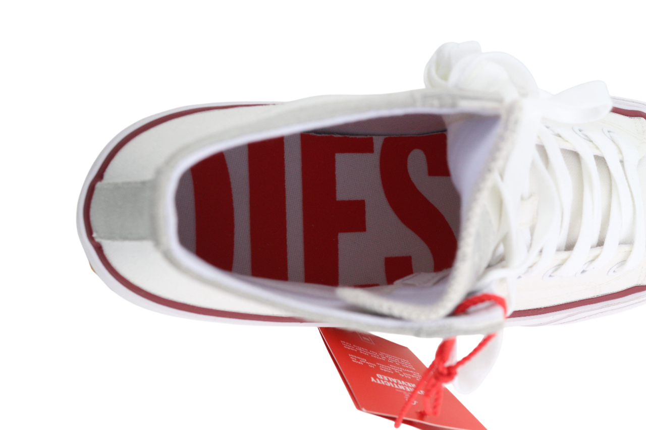 DIESEL S-Principia Mid Men Sneakers EU43 White High Top Lace  Trainers RRP€185