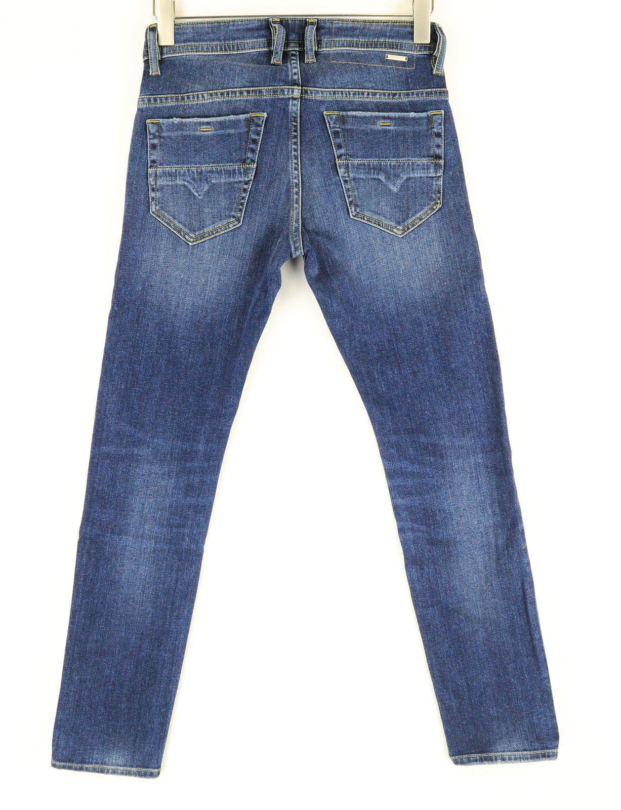 DIESEL Thommer 0870F mens Jeans W28/L32 Blue Washed Cotton Slim Skinny