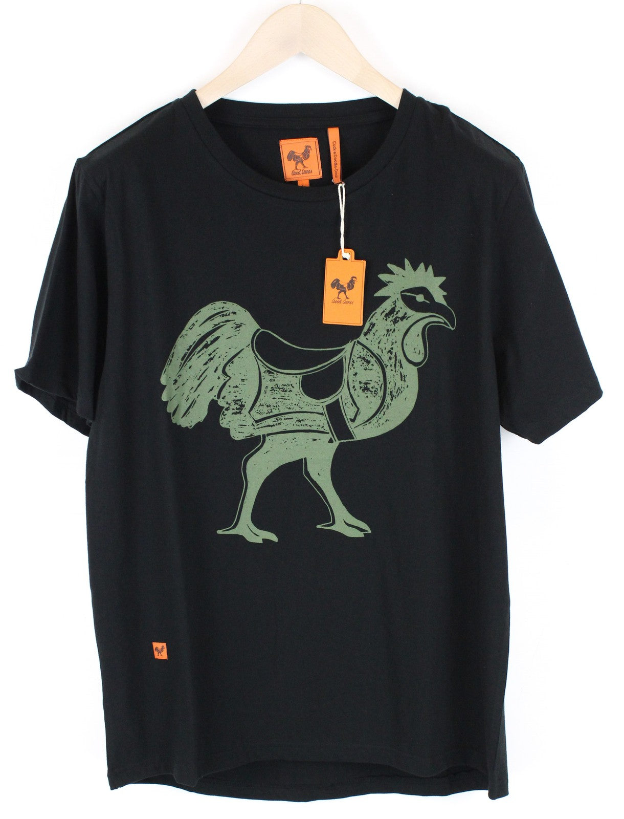 GOOD GENES Mens T-Shirt XL Black Cotton Short Sleeved Summer