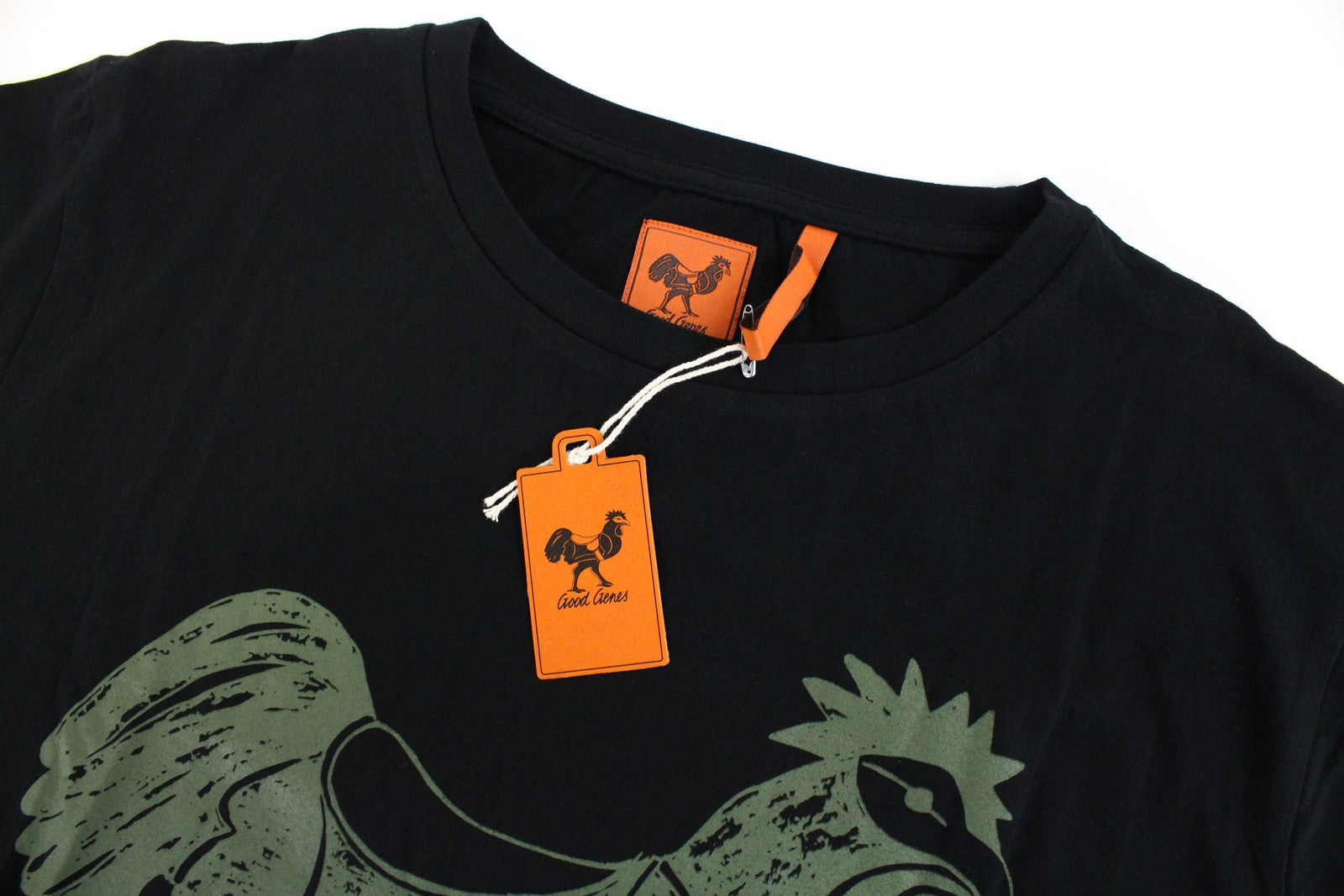 GOOD GENES Mens T-Shirt XL Black Cotton Short Sleeved Summer