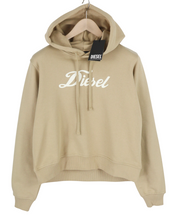 DIESEL F-Reggy-Hood New-Ita Women Hoodie M Light Brown Pullover RRP€135