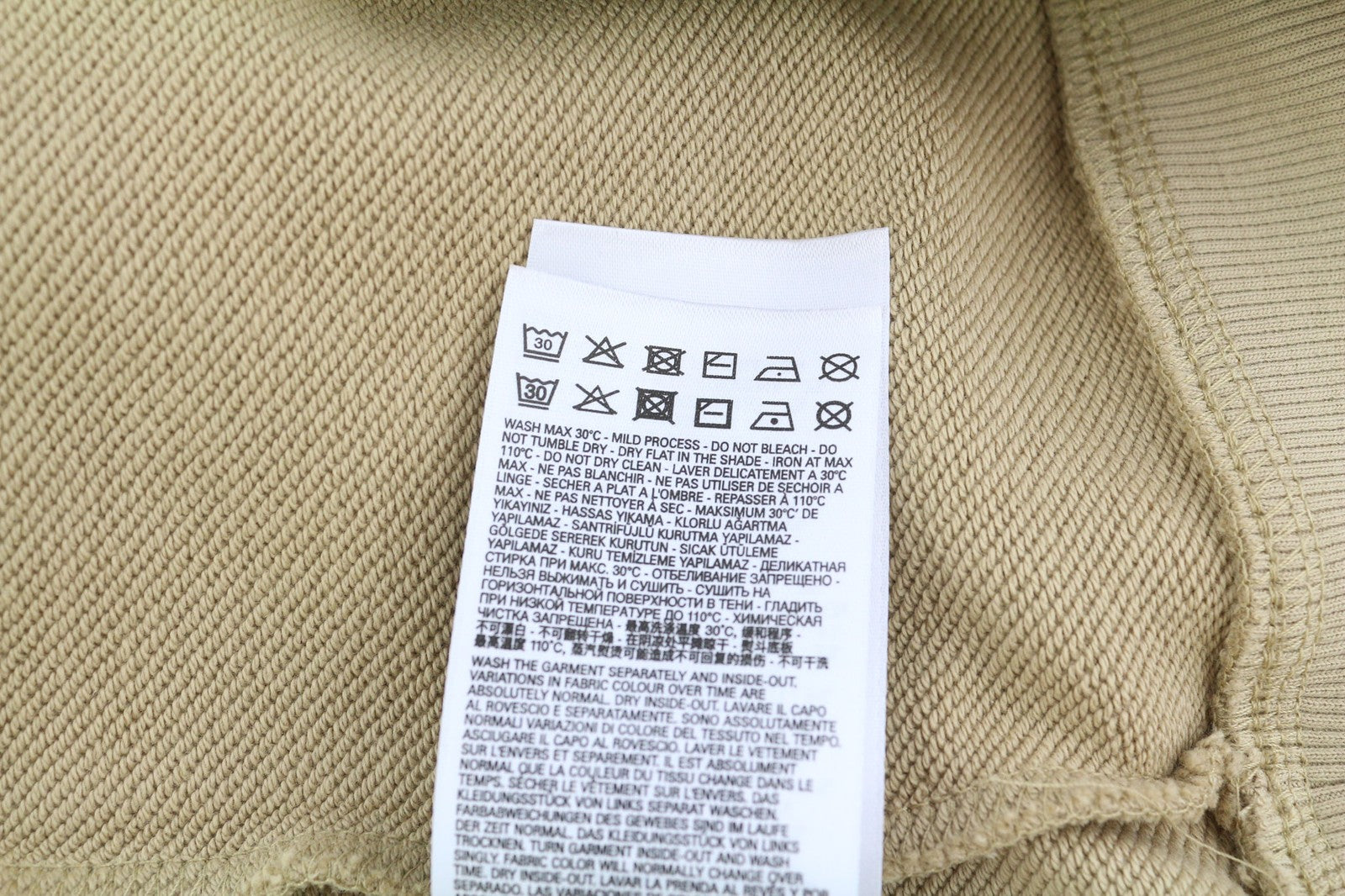 DIESEL F-Reggy-Hood New-Ita Women Hoodie M Light Brown Pullover RRP€135