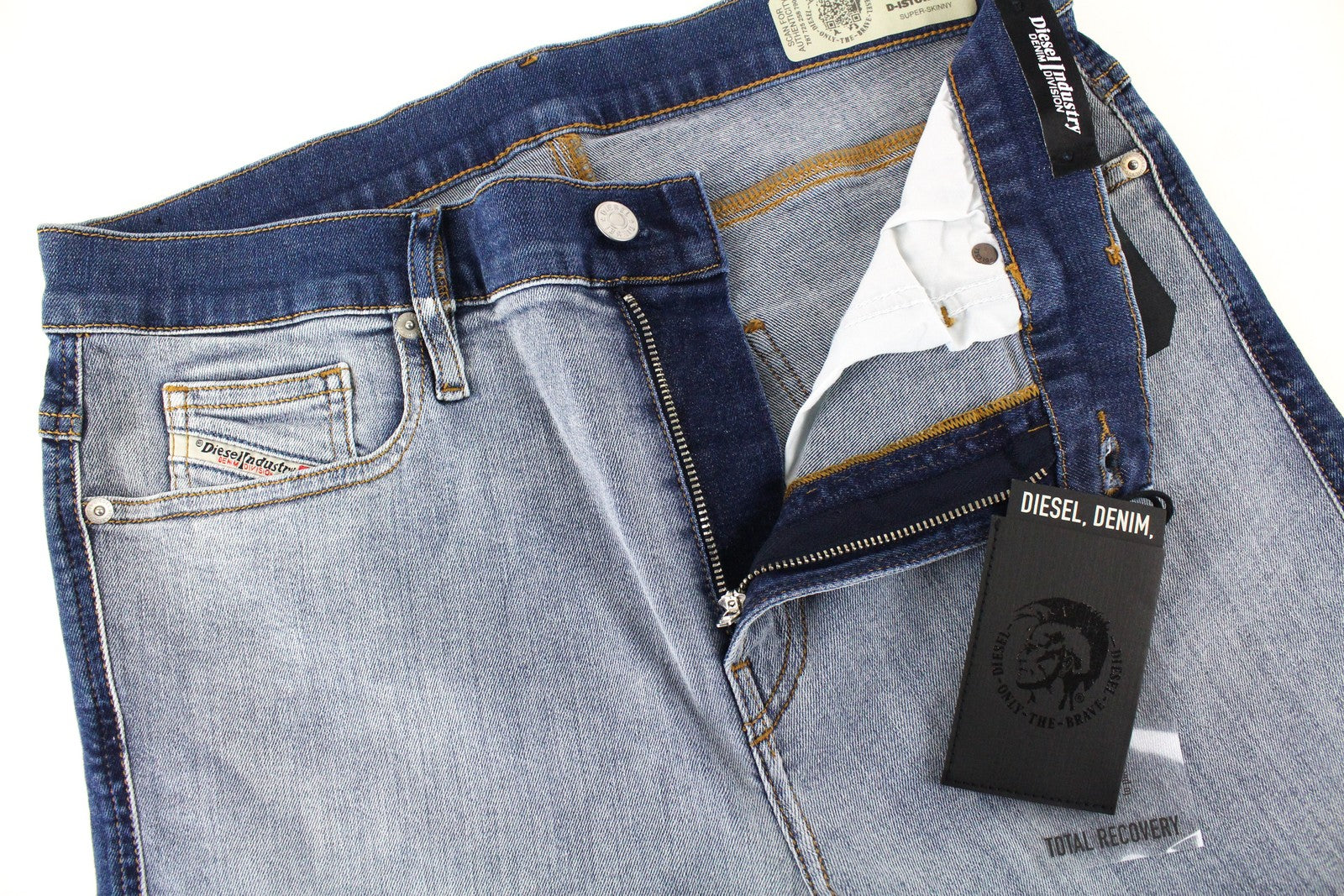 DIESEL D-Istort-SP 085AU mens Jeans W32/L32 Super Skinny Blue Wash stretchy