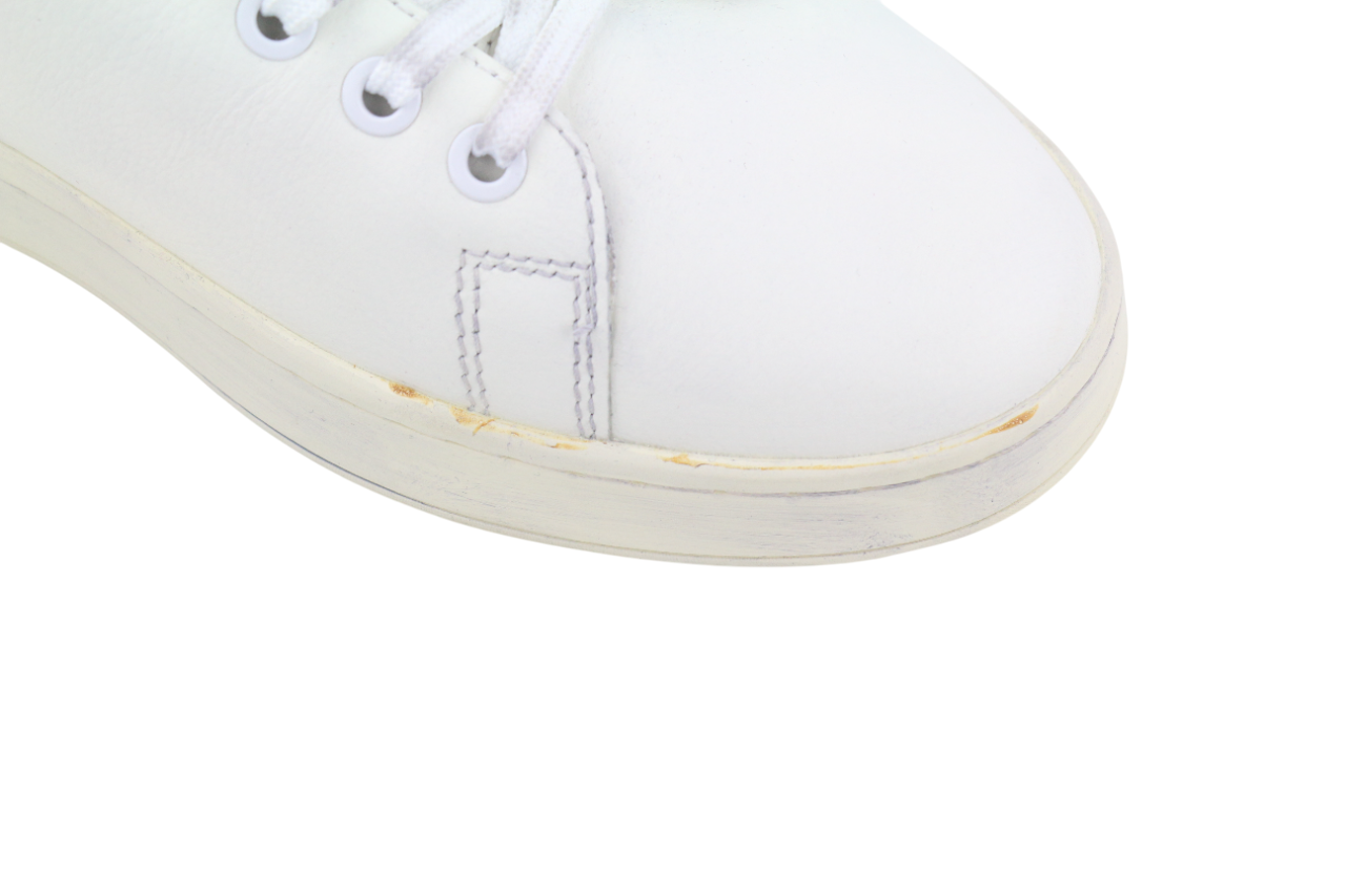 DIESEL S-Athene Low Men Sneakers EU41 White Leather Laced RRP€160 Trainers