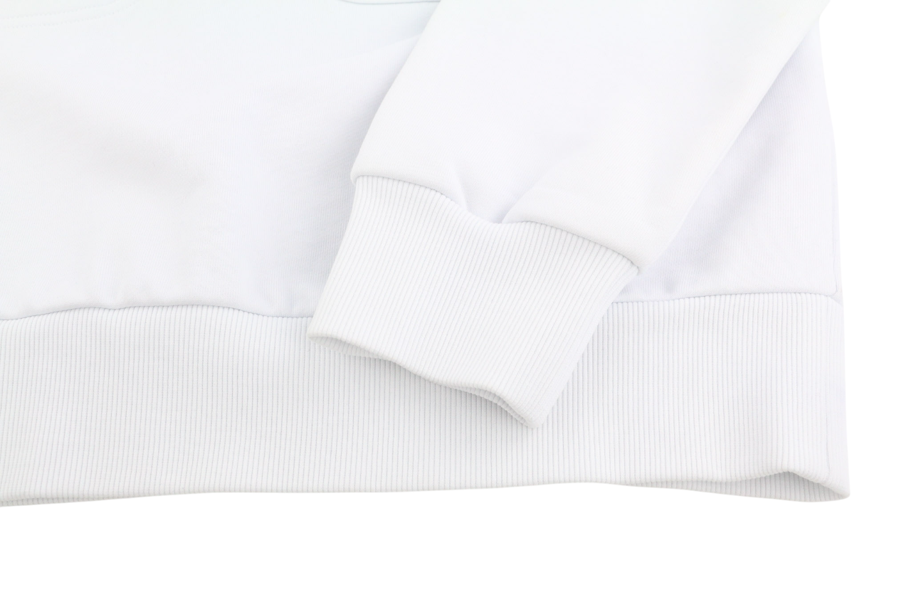 DIESEL S-Girduk Men Sweatshirt L White Pullover Patch Pocket Light RRP€150