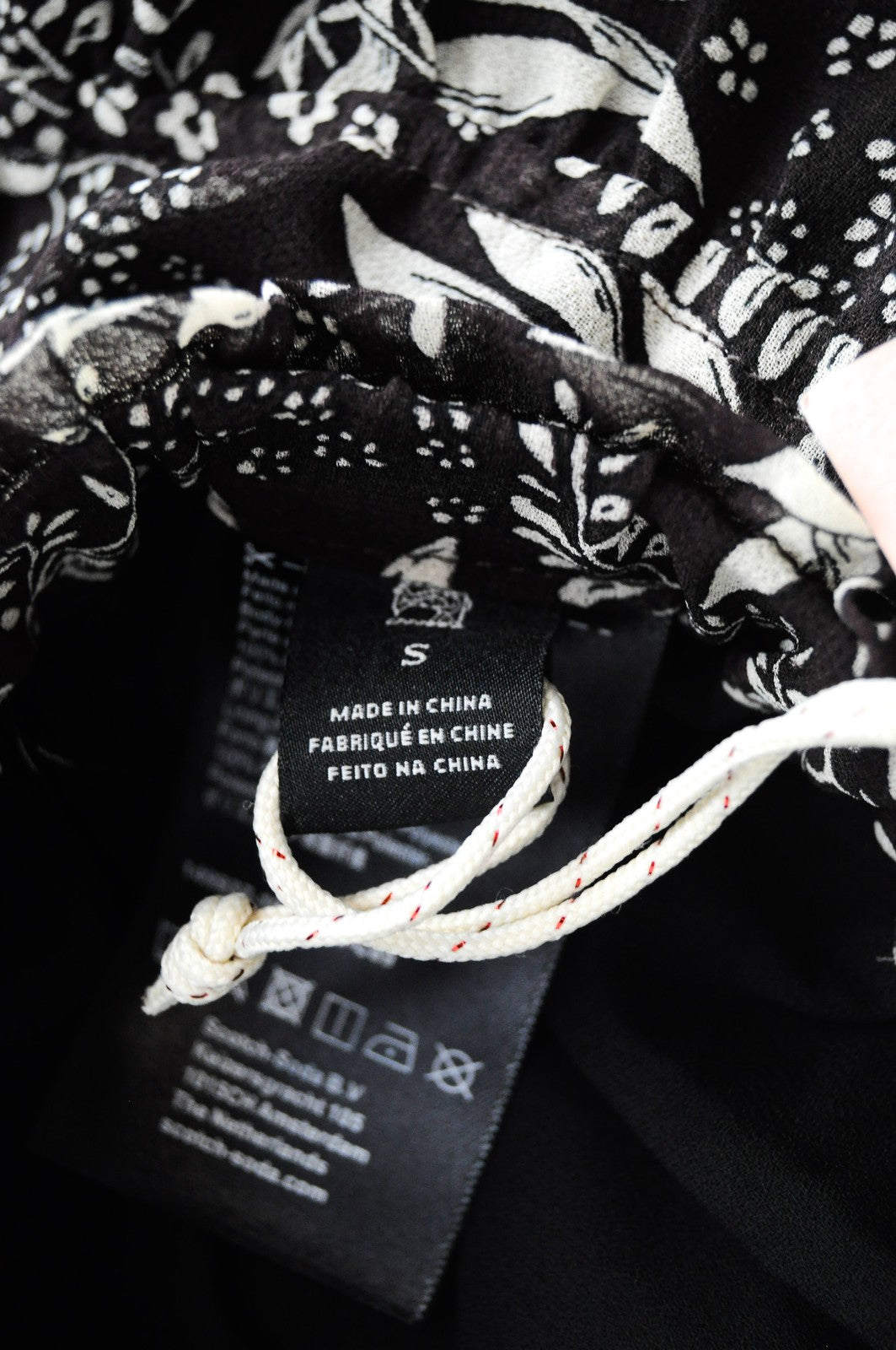 MAISON SCOTCH The Poolside womens Skirt S Brown Pleated Floral Midi Lined