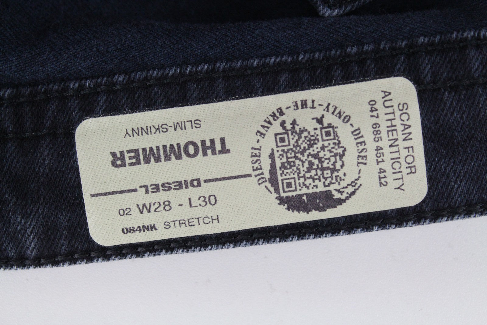 DIESEL Thommer 084NK mens Jeans W28/L30 Slim Skinny stretchy Cotton Dark Blue