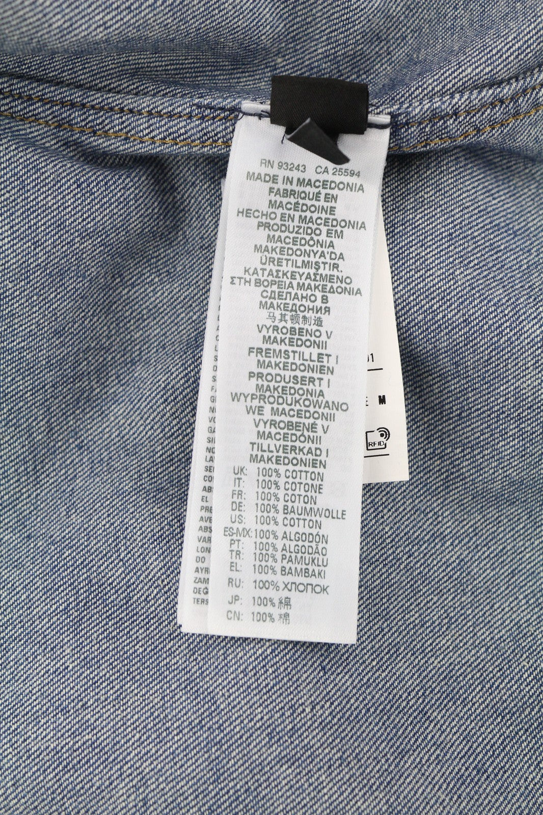 DIESEL D-Milly-SP Men Shirt M Denim Patch Pockets Snap Buttons Neck Blue RRP€199