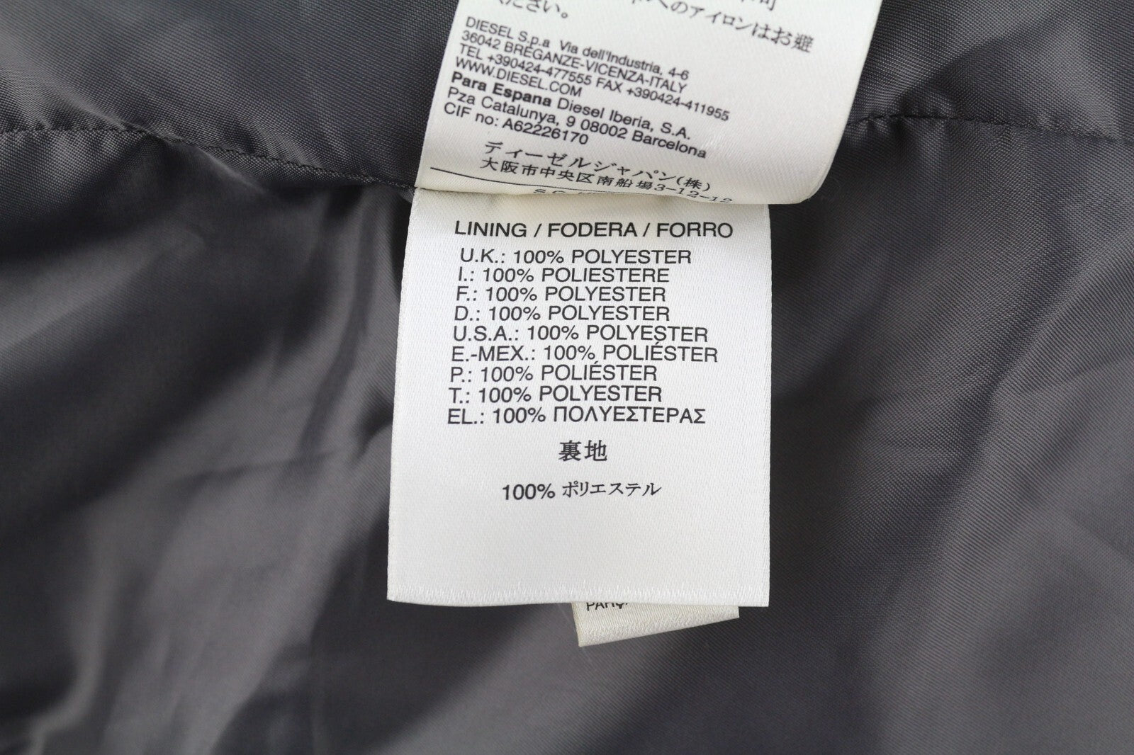 DIESEL L-Angus-A Women Waistcoat M Faux Fur Fluffy Striped Print Black & White