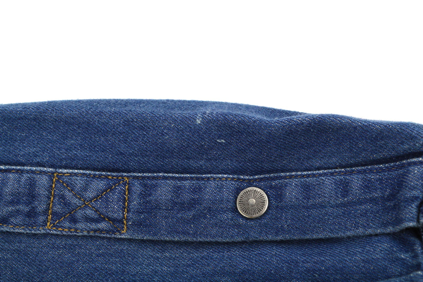 DIESEL D-Milly-SP Men Shirt L Denim Patch Pockets Snap Buttons Spread Neck Blue