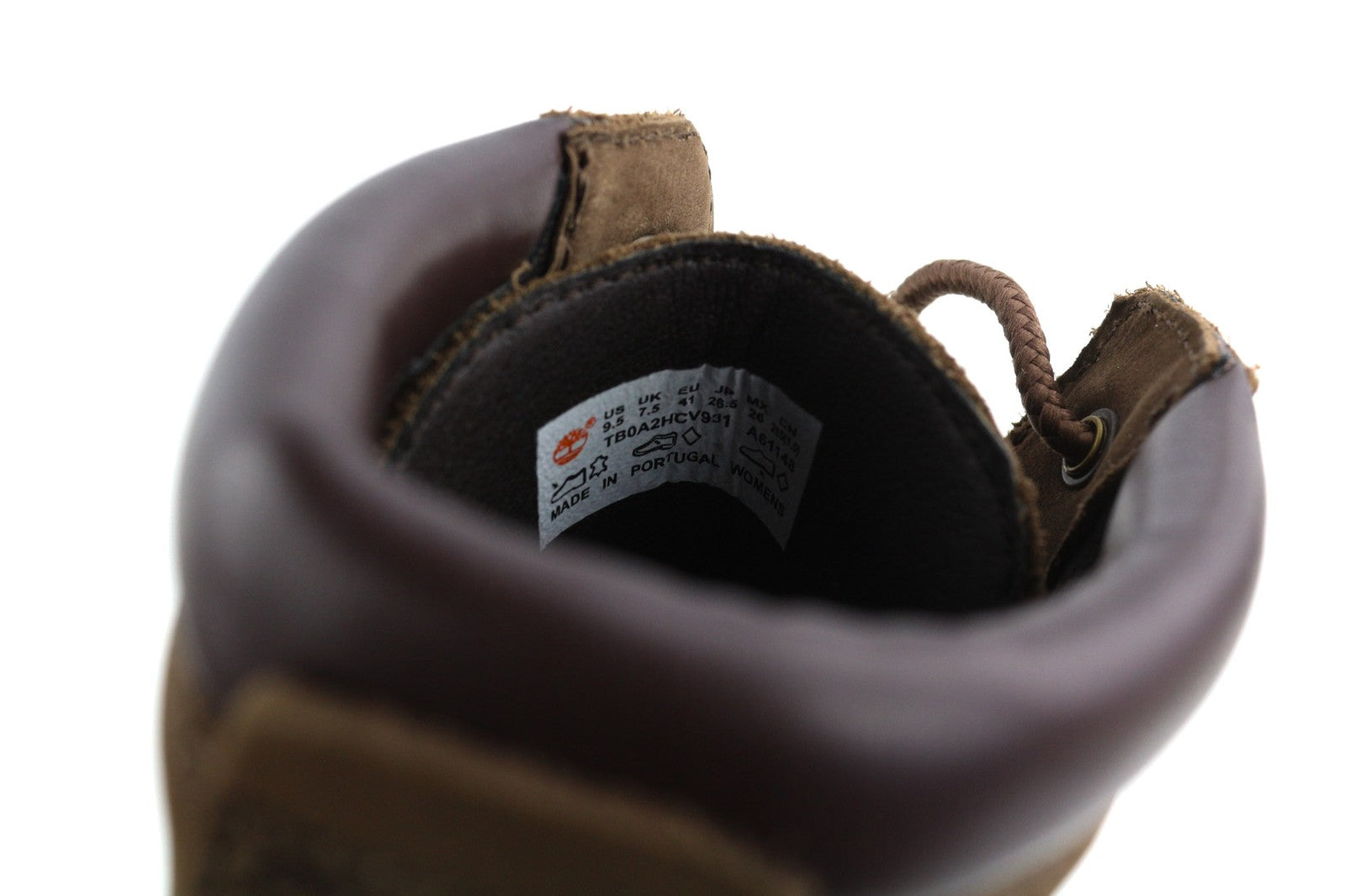 TIMBERLAND Women Boots EU41/41.5 Brown Leather Ankle Top Lace Up Waterproof