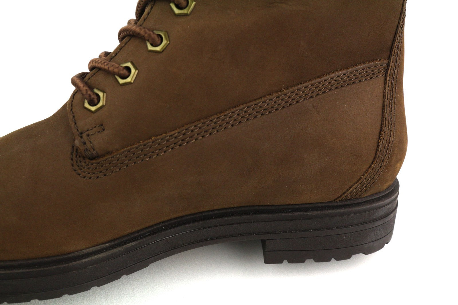 TIMBERLAND Women Boots EU41/41.5 Brown Leather Ankle Top Lace Up Waterproof