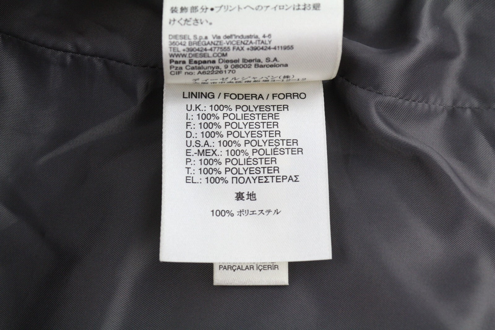 DIESEL L-Angus-A Women Waistcoat L Faux Fur Fluffy Striped Lined Black & White