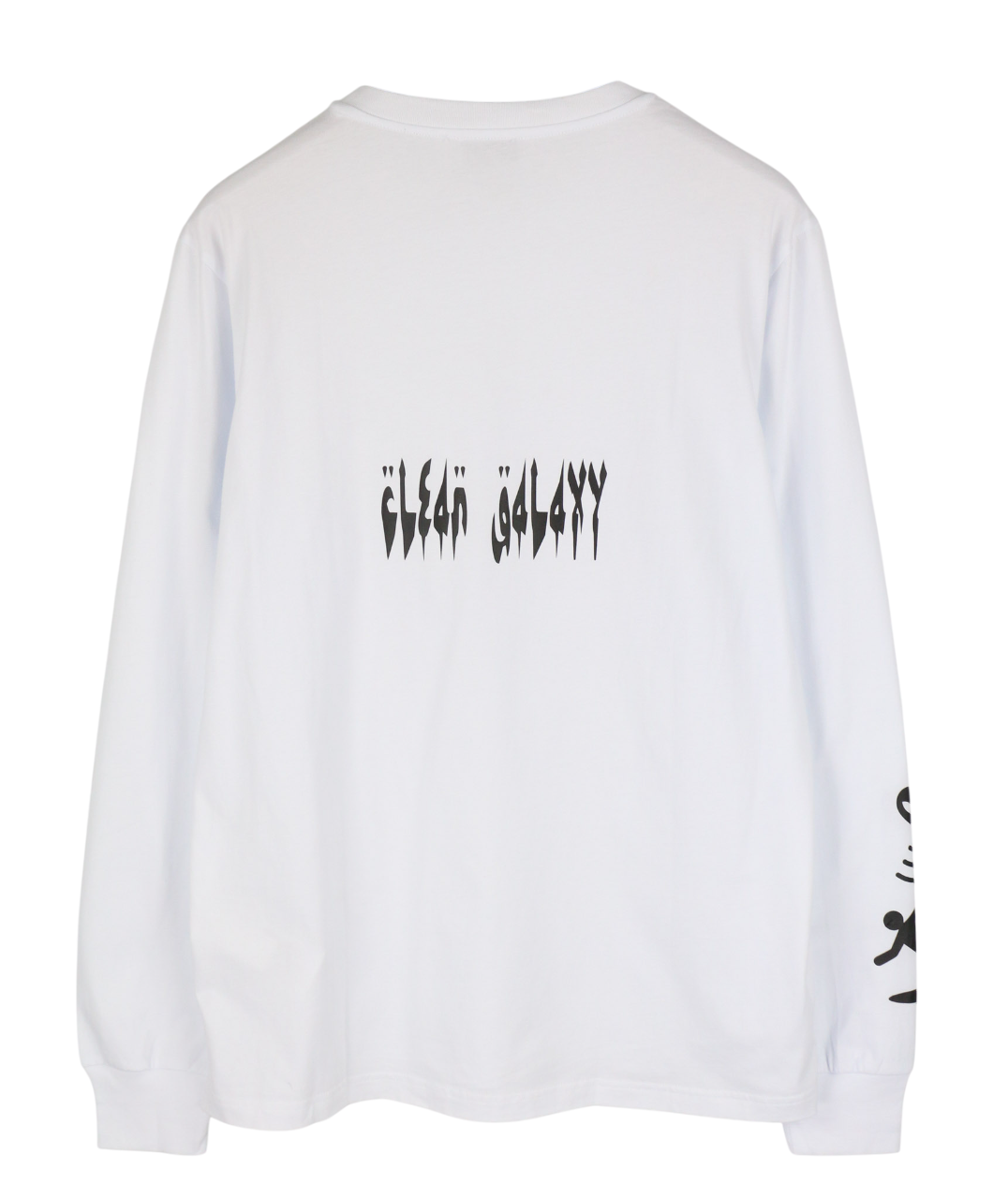 DIESEL T-Just-LS Men Sweatshirt L White Pullover Crew Neck Logo Long Sleeve