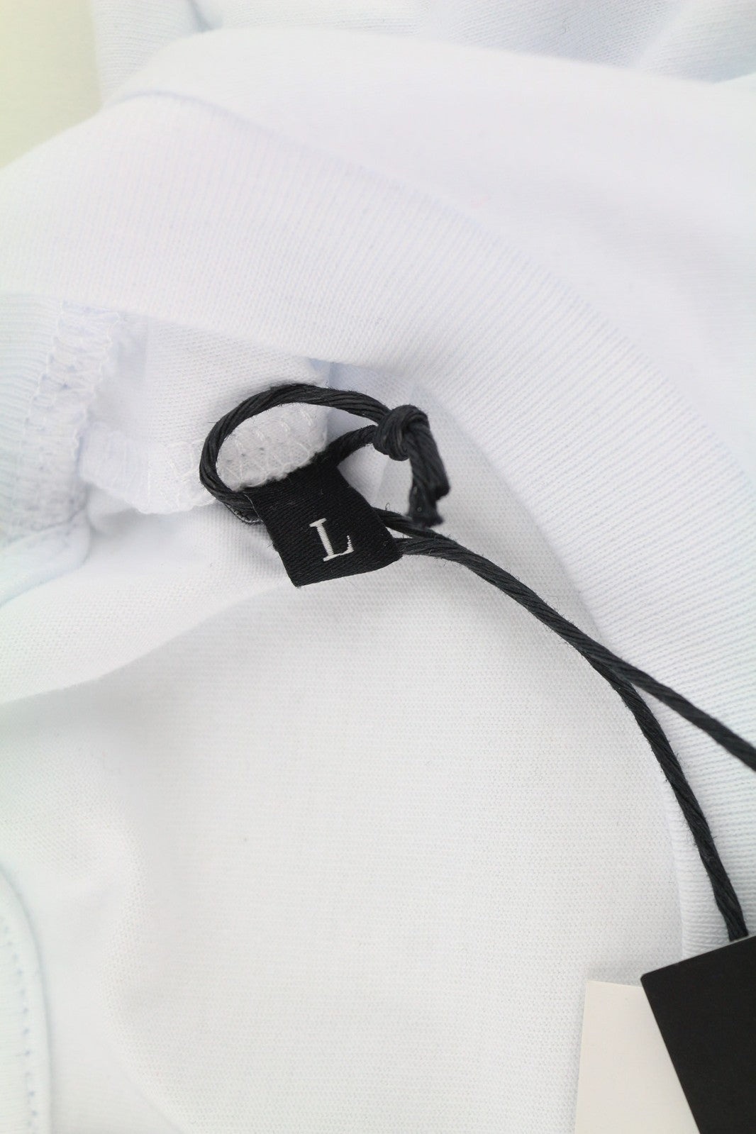 DIESEL T-Just-LS Men Sweatshirt L White Pullover Crew Neck Logo Long Sleeve