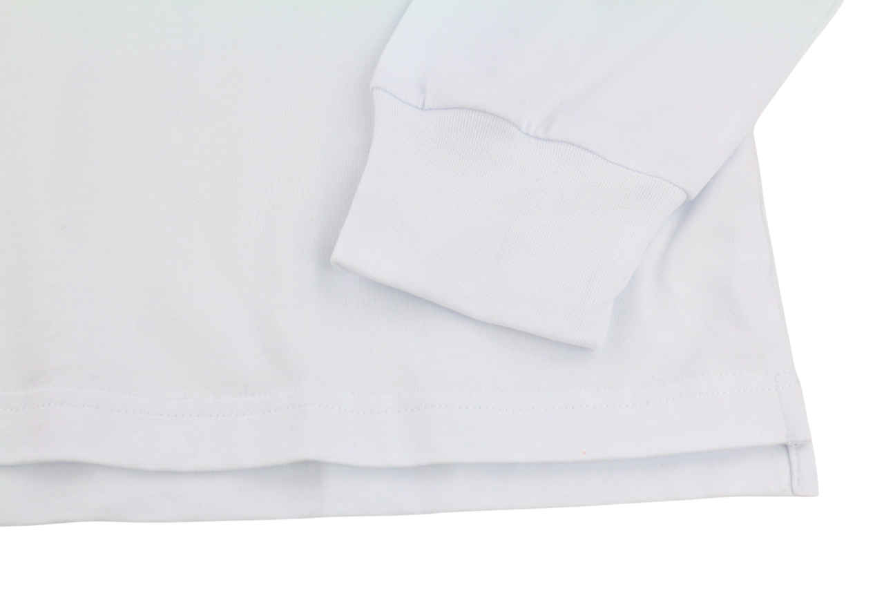 DIESEL T-Just-LS Men Sweatshirt 3XL White Pullover Crew Neck Logo Long Sleeve