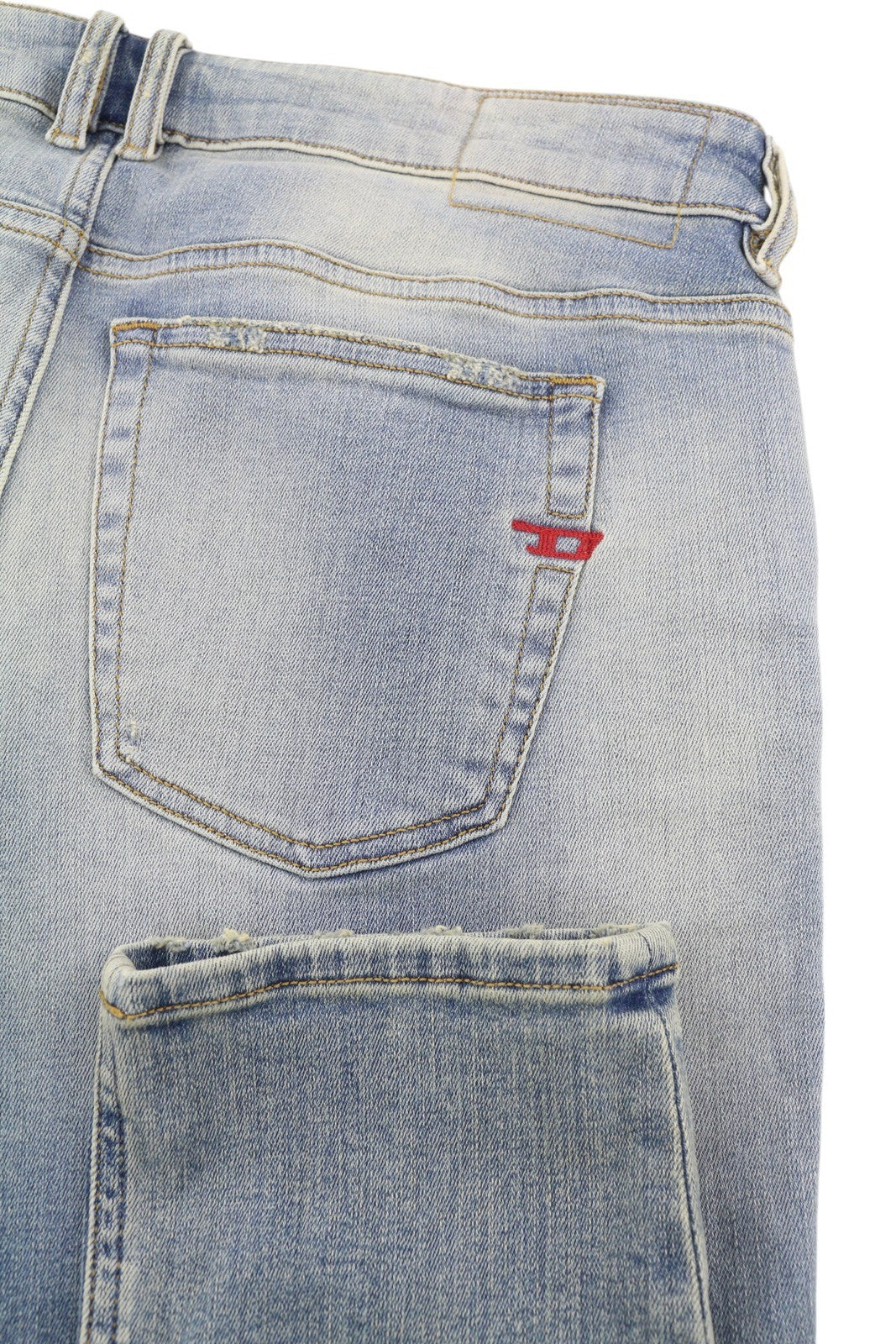 DIESEL 1979 Sleenker E9C01 Men Jeans W36/L30 Skinny Distress Blue RRP€275