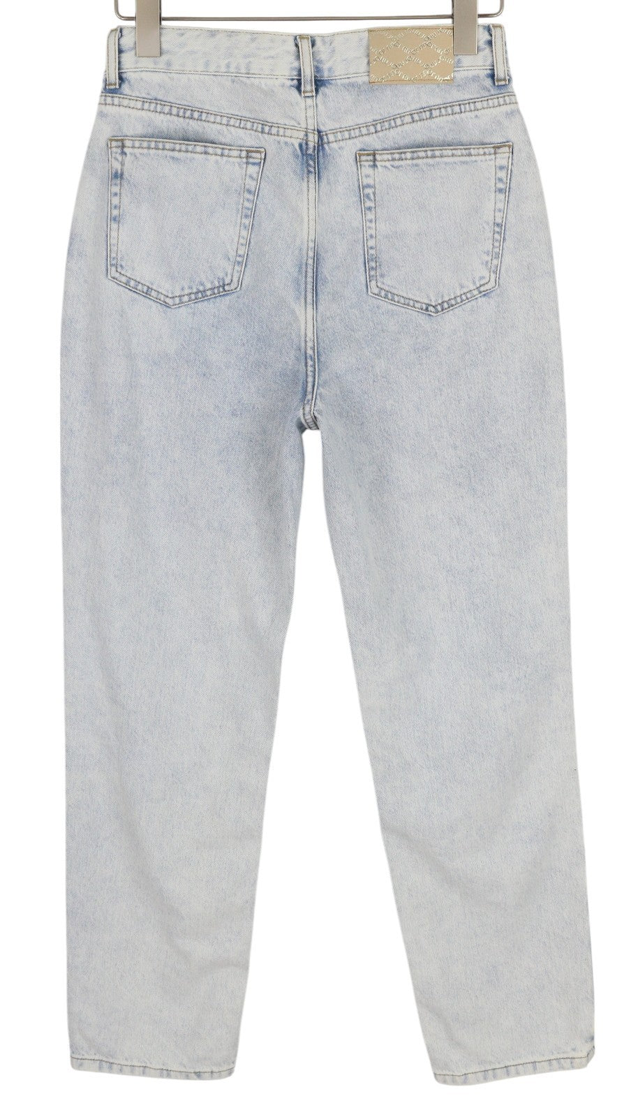 LIU JO Women Jeans W29 Slim Fit High Waist Zip Fly Washed Blue Denim Pockets