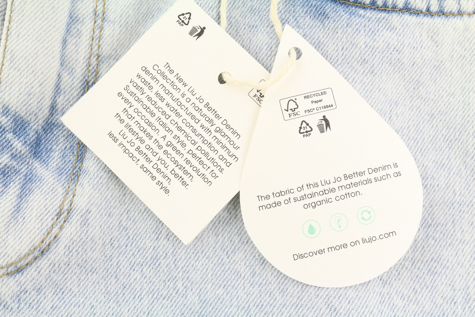 LIU JO Women Jeans W29 Slim Fit High Waist Zip Fly Washed Blue Denim Pockets