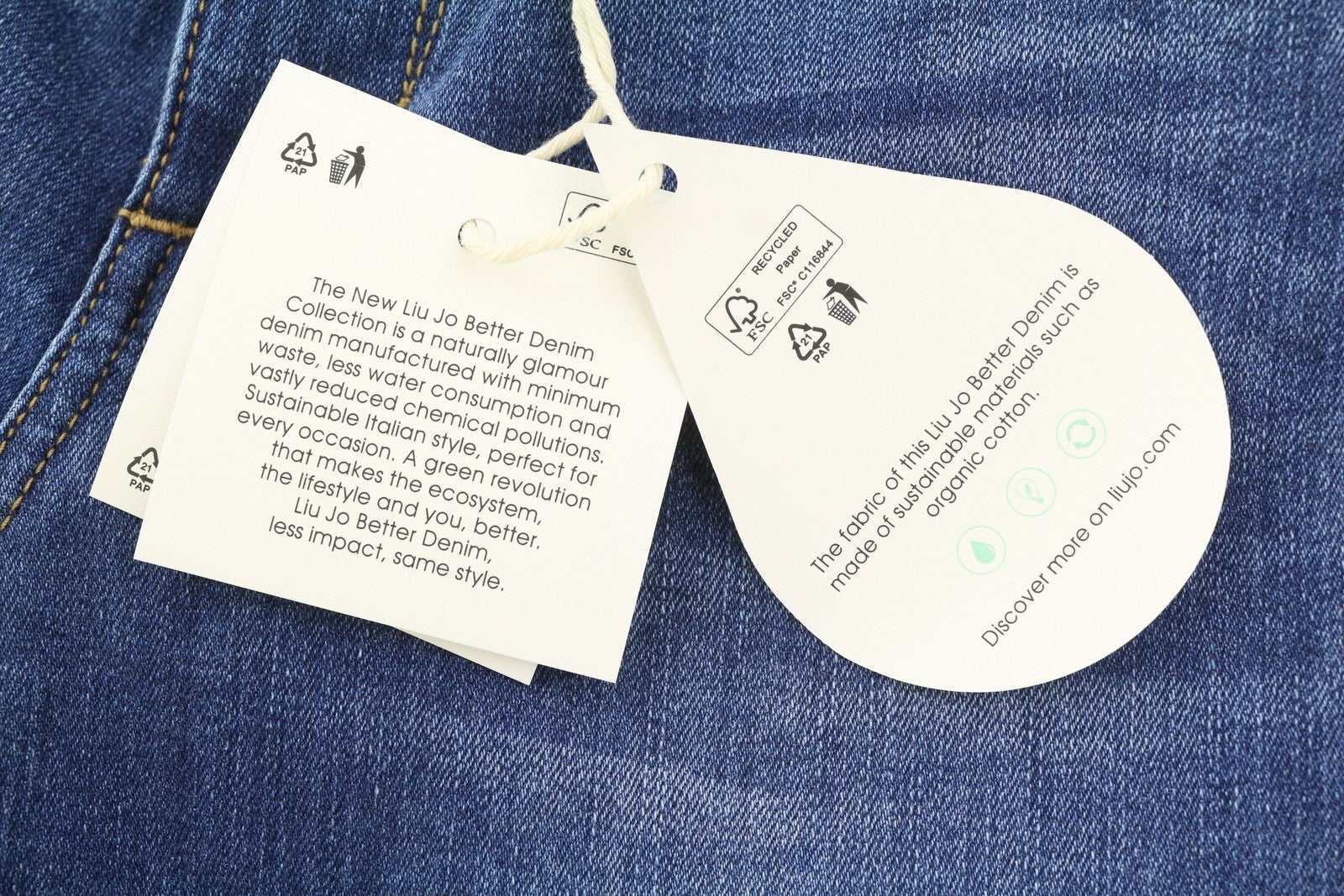 LIU JO Up Repot Women Jeans W28 Bootcut Fit Washed Denim Blue Zip Fly Casual