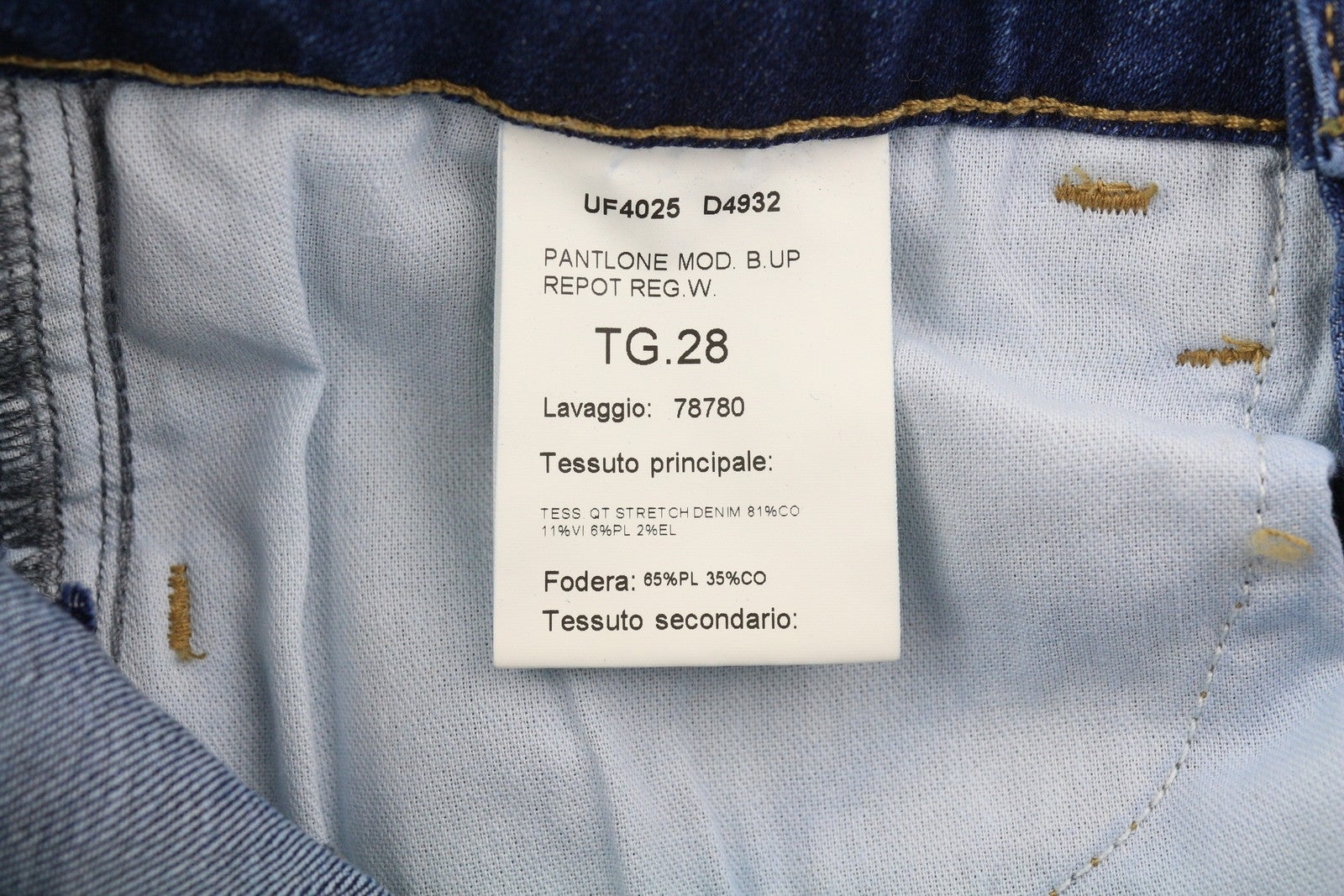 LIU JO Up Repot Women Jeans W28 Bootcut Fit Washed Denim Blue Zip Fly Casual